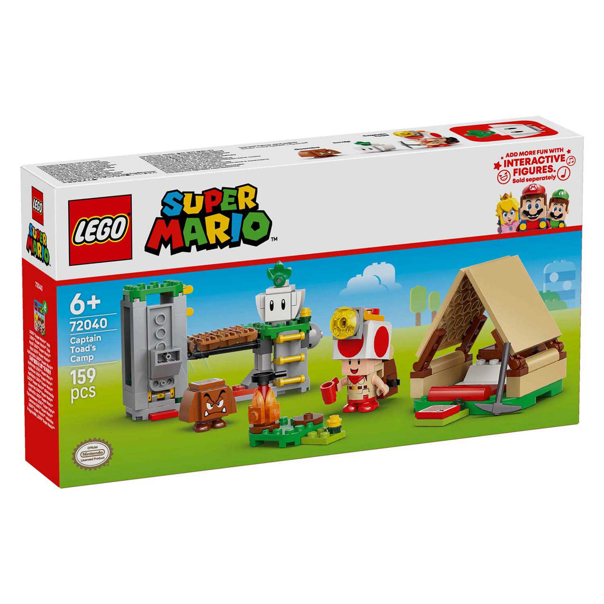 Lego super mario 72040 toad boss campingplads