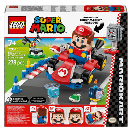 Lego® Super Mario™: Mario Kart™ – Interactive® Mario™ og Standard Kart - 72043