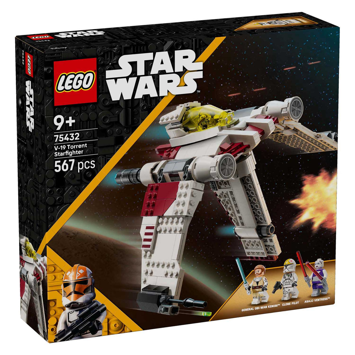 Lego ® star wars: the clone wars™ v-19 torrent starfighter - 75432