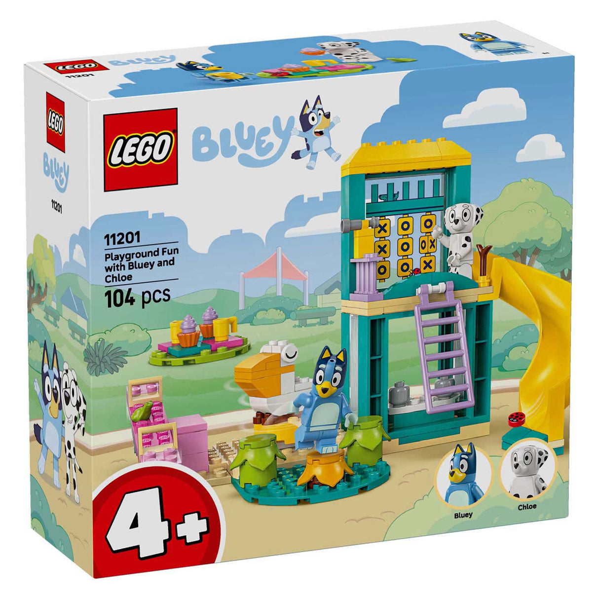 Lego ® bluey: bluey og chloé i legepladsbyggesættet - 11201