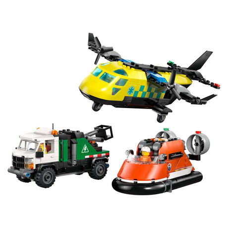 Lego city store køretøjer 60505 fly, servicekøretøj og hovercraft remix