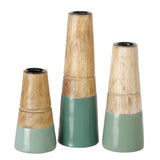 Boltze home lysestage hotou 3-delt mango træ grøn