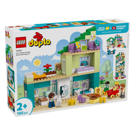 Lego Duplo Town 10470 - hus - 3-i-1 - inklusive figurer