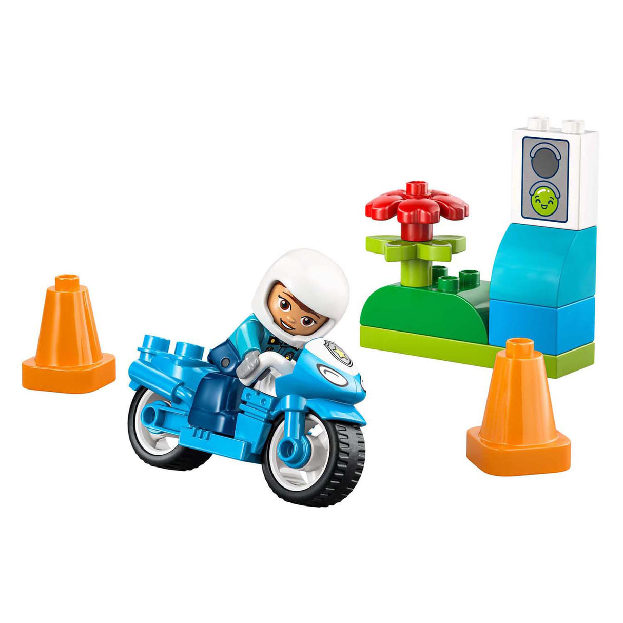 Lego Duplo 10471 blå politi motorcykel