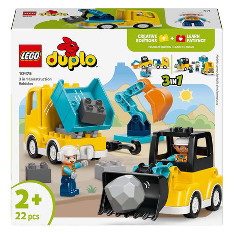 Lego duplo town 10475 3i1 entreprenørkøretøjer