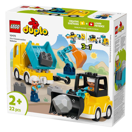 Lego duplo town 10475 3i1 entreprenørkøretøjer