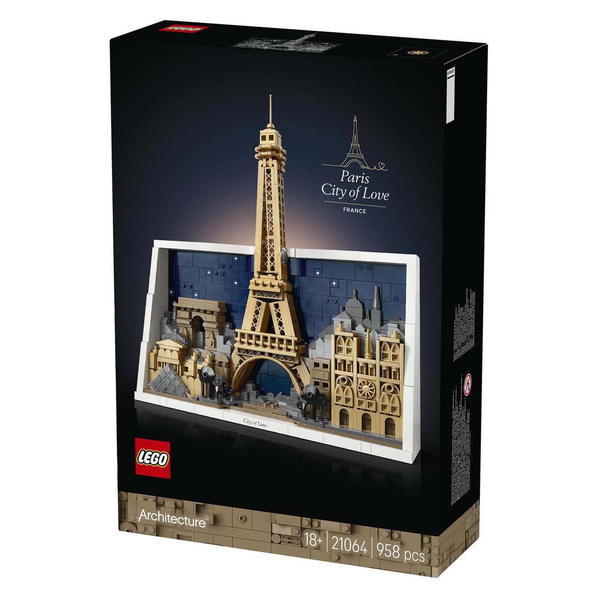 Lego ® arkitektur paris – kærlighedens by - 21064