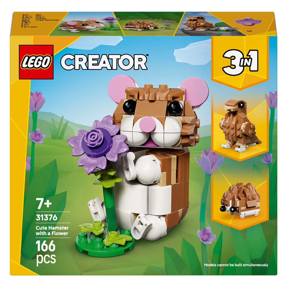 Lego ® creator 3i1 sød hamster med blomst - 31376