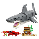 Lego glubsk haj med skattekiste byggelegetøj (31381)