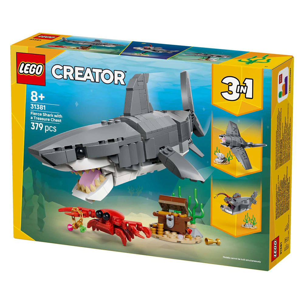 Lego glubsk haj med skattekiste byggelegetøj (31381)