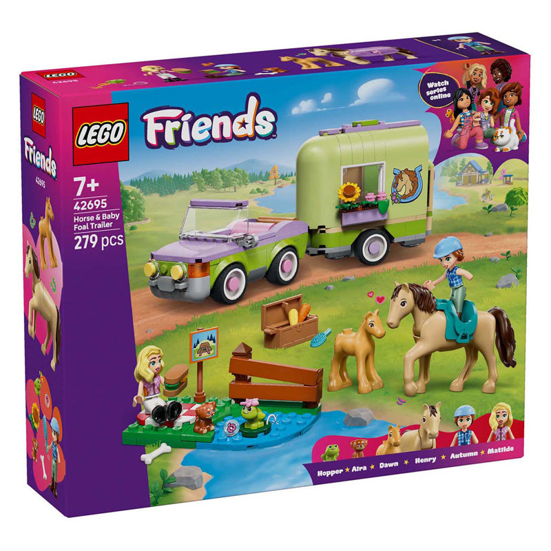 Lego friends 42695 trailer med hest og føl