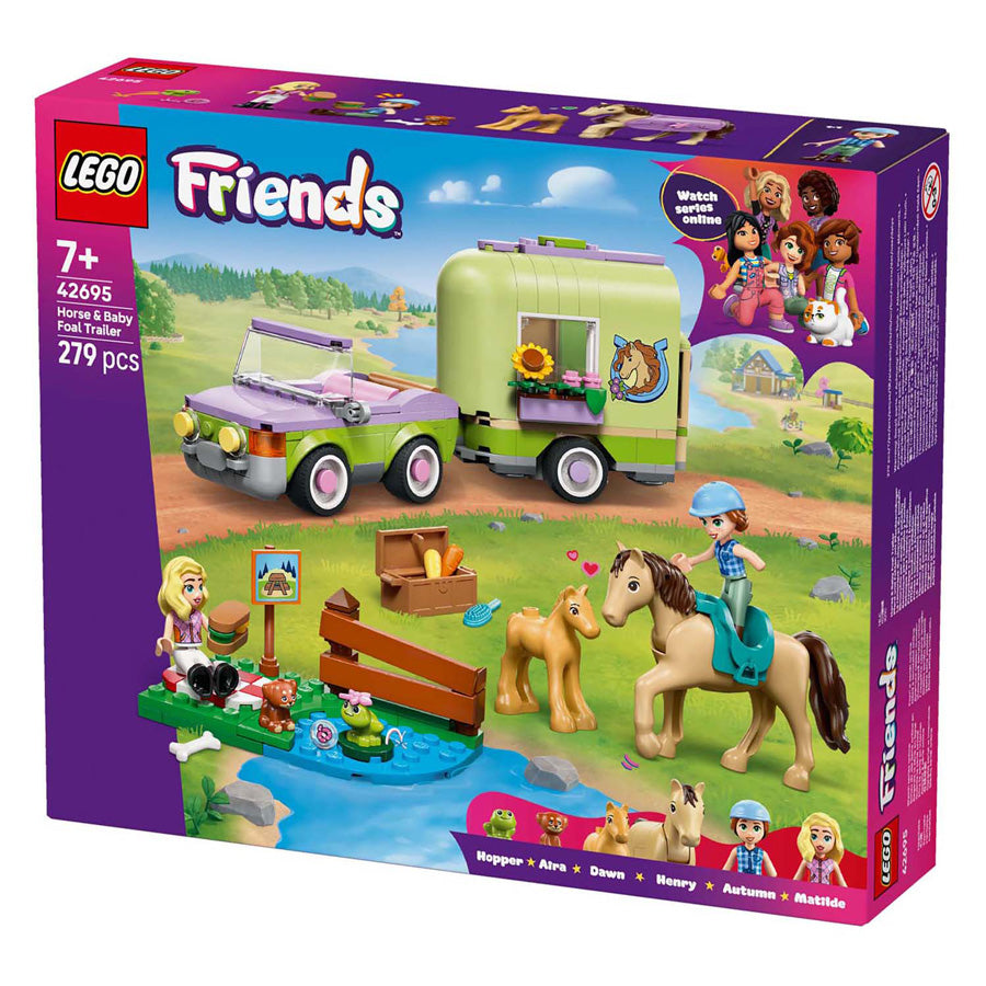 Lego friends 42695 trailer med hest og føl