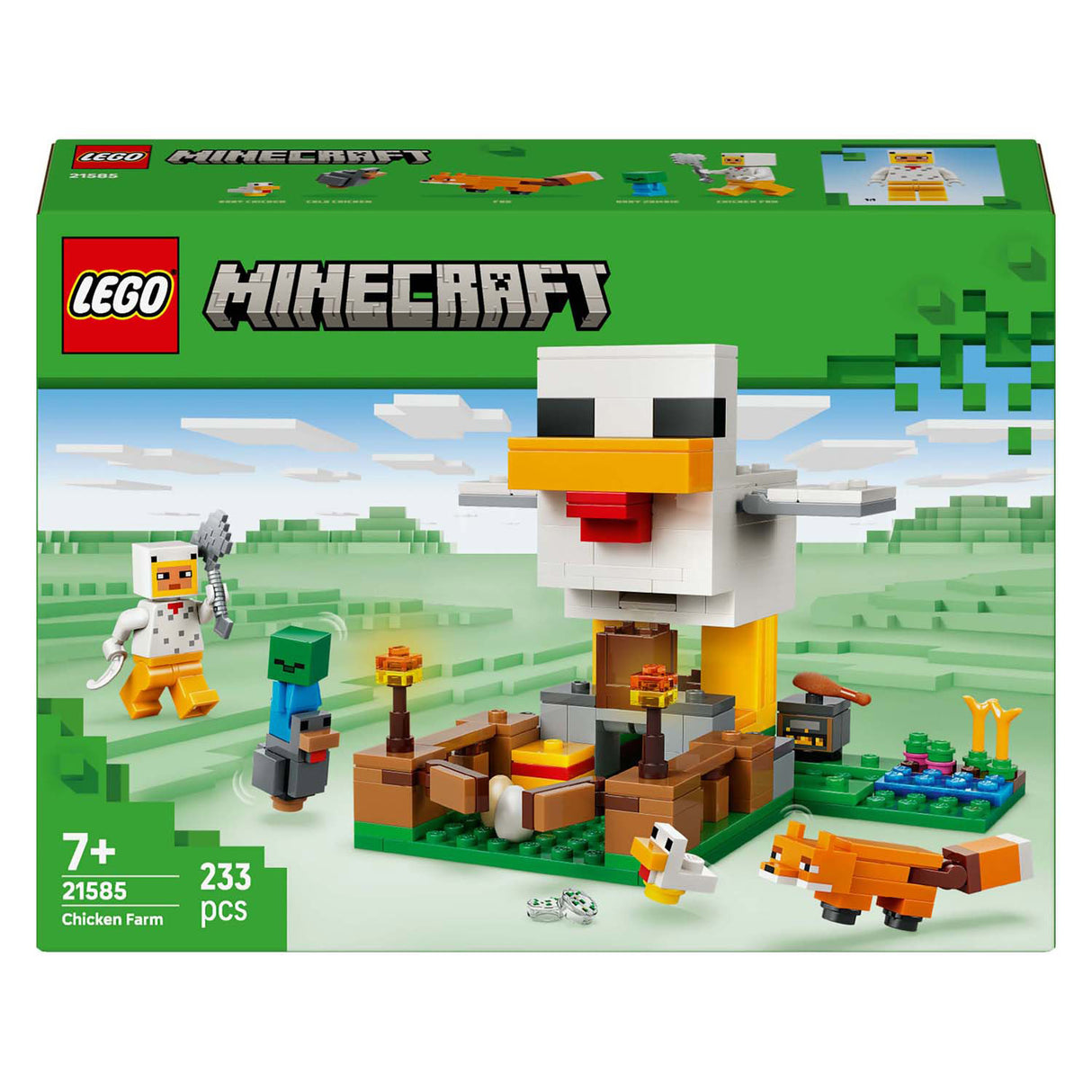 Lego minecraft kyllingegårdsdyr legetøj til børn - 21585