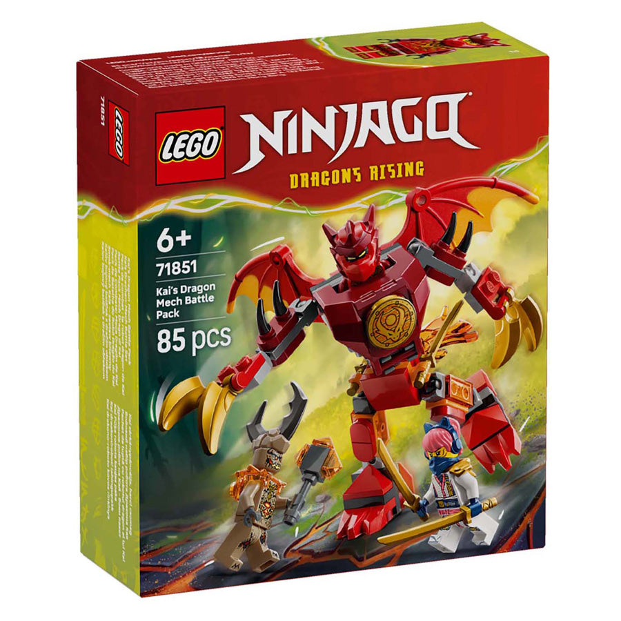 Lego ® Ninjago® Kai's Dragon Mech Battle Pack - Mech Legetøj - Legesæt med 3 minifigurer - 71851