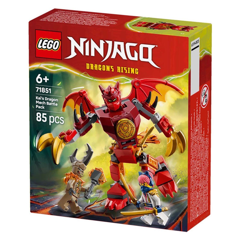 Lego ® Ninjago® Kai's Dragon Mech Battle Pack - Mech Legetøj - Legesæt med 3 minifigurer - 71851