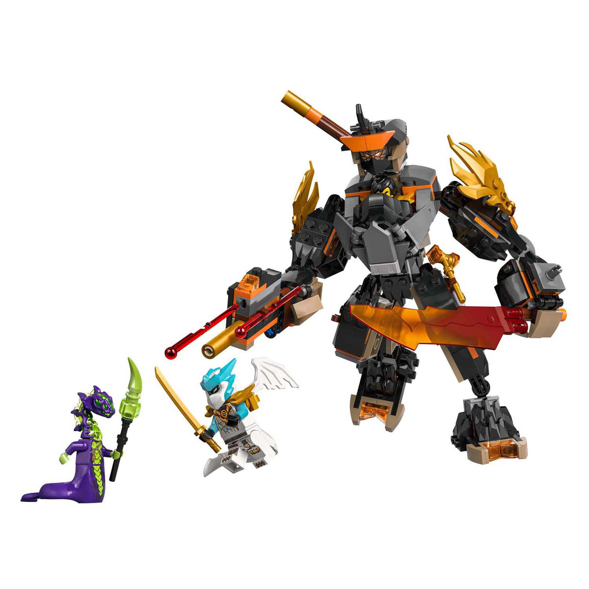 Lego ninjago 71854 cole's mission mech and dragon zane