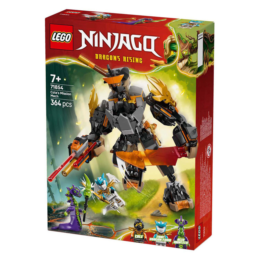 Lego ninjago 71854 cole's mission mech and dragon zane
