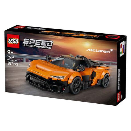 Lego ® speed champions mclaren w1 - den rigtige superbil med 1 minifigur - racerbil - 77257