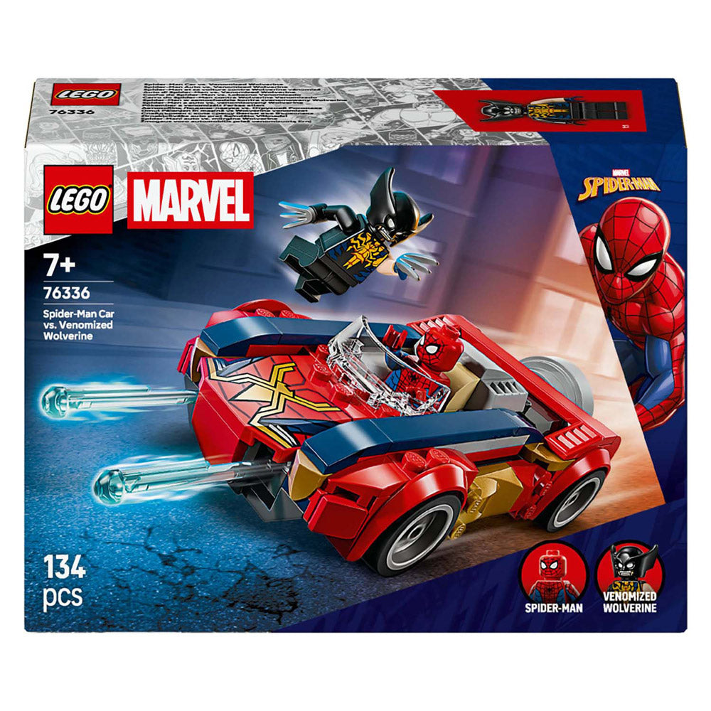 Lego superhelte 76336 marvel spider-man bil vs. gift jærv