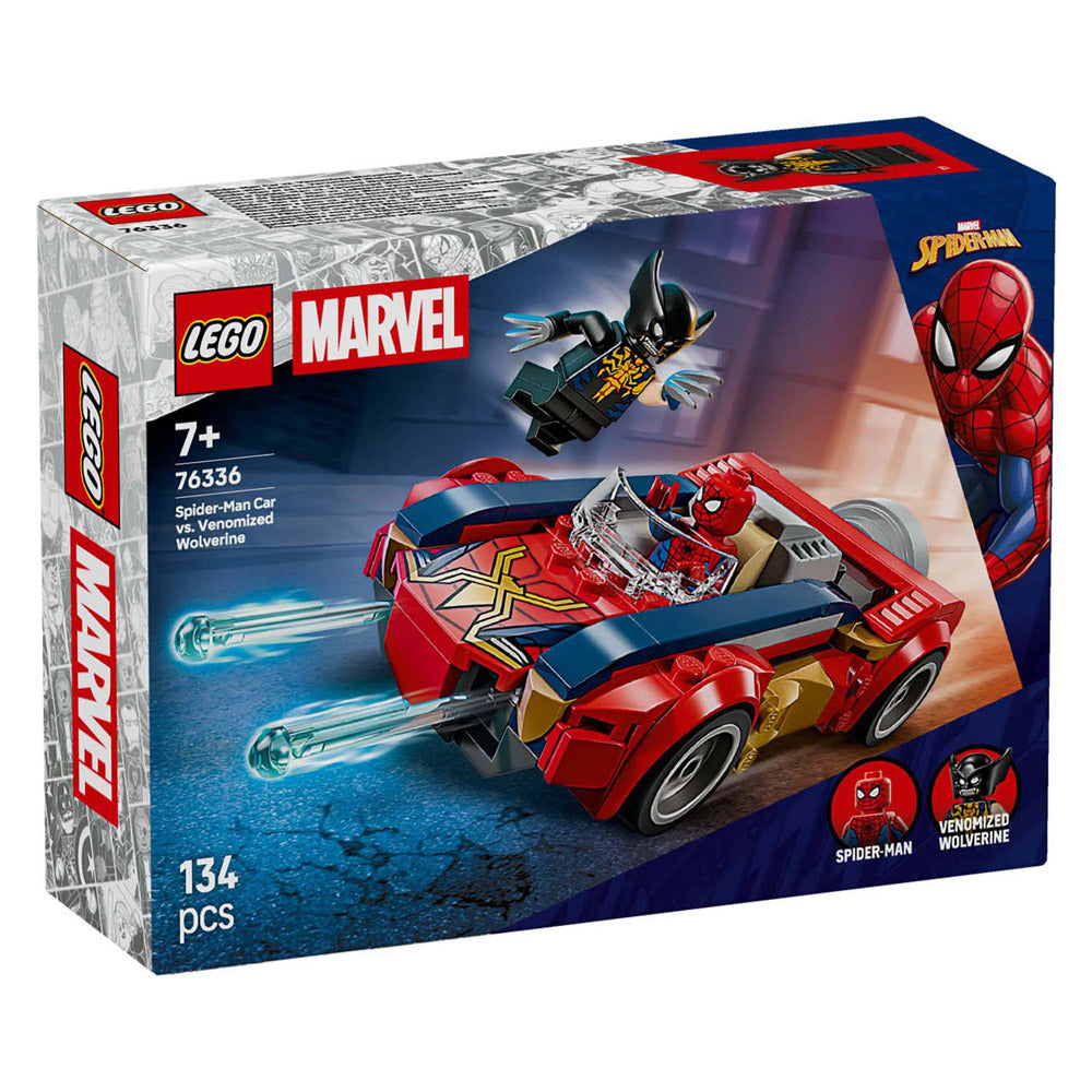 Lego superhelte 76336 marvel spider-man bil vs. gift jærv