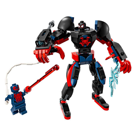 Lego marvel superhelte - miles morales mecha vs. spider-man 2099 byggelegetøj (76337)