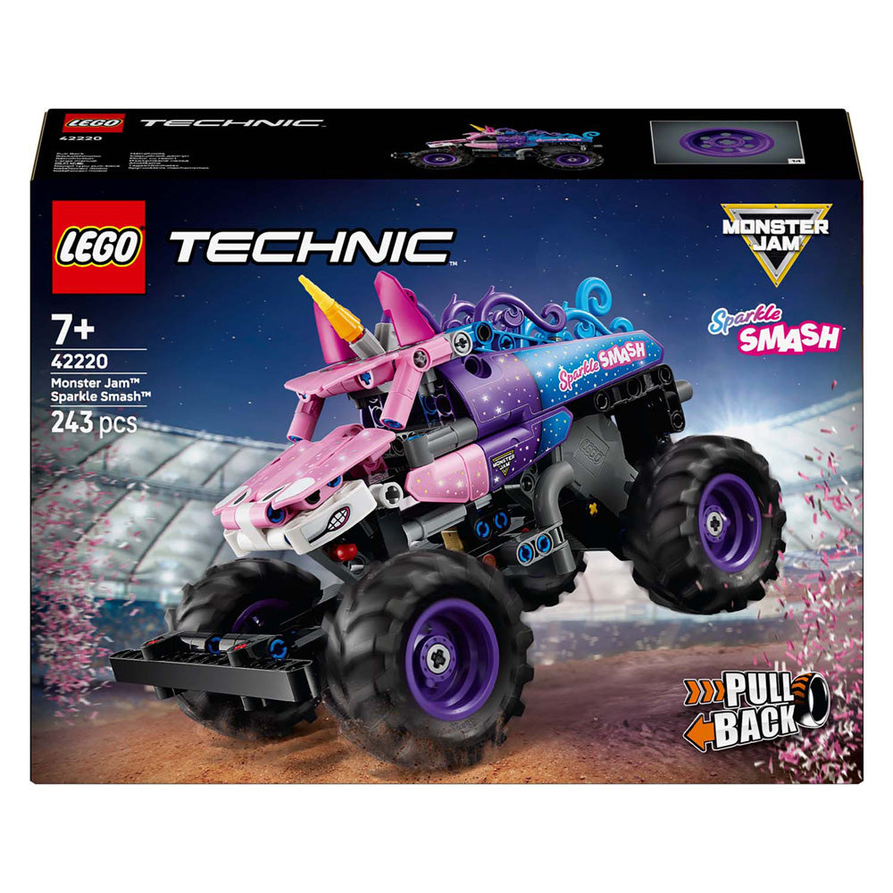 Lego Technic 42220 Monster Jam Sparkle Smash Træk tilbage