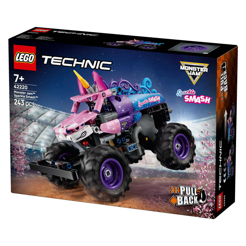 Lego Technic 42220 Monster Jam Sparkle Smash Træk tilbage