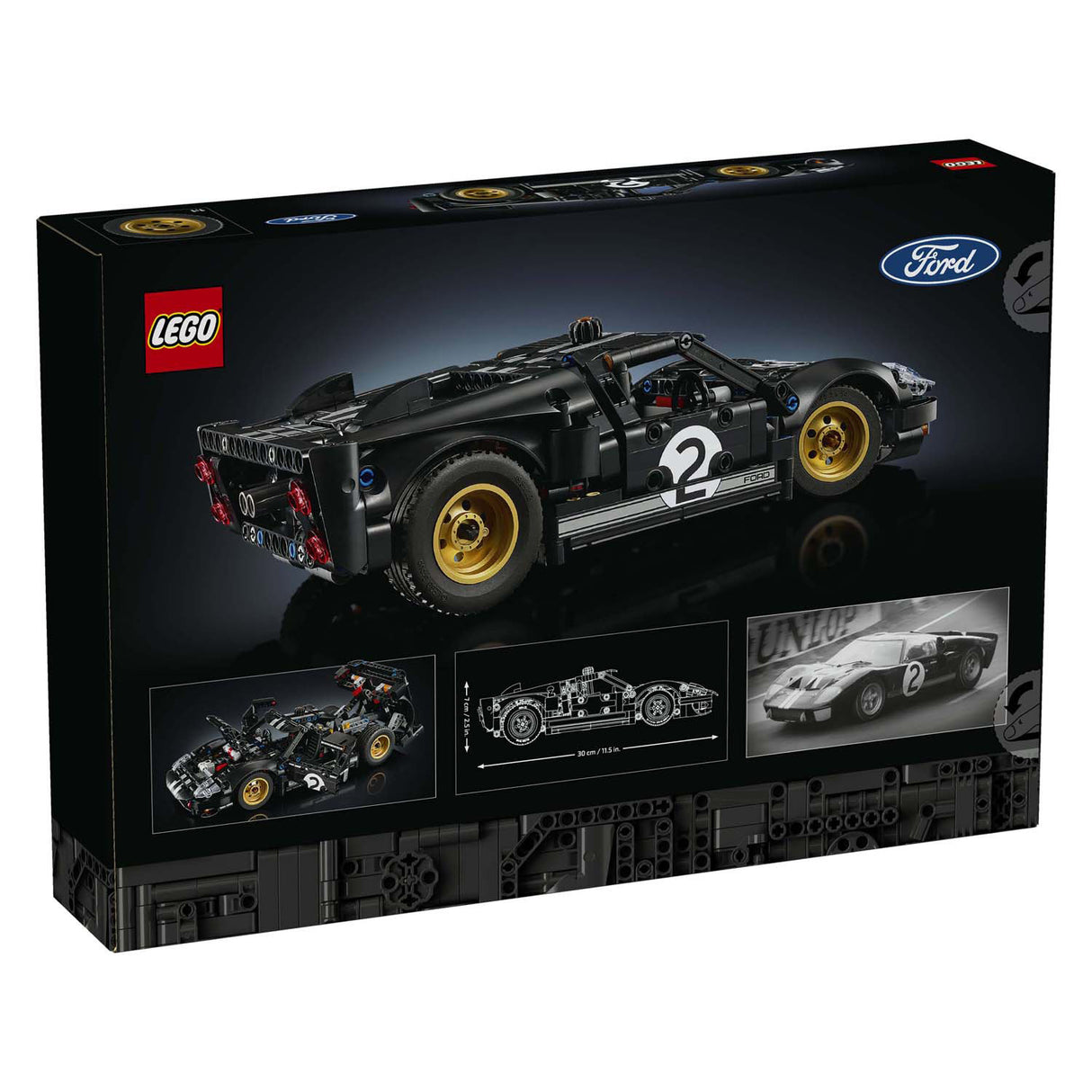 Lego technic 42223 1966 ford gt40 mkii racerbil
