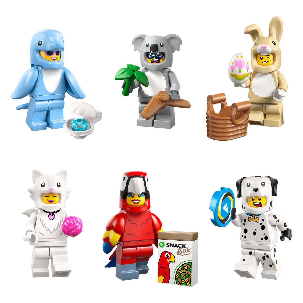 Lego minifigurer - serie 28: byggelegetøj til dyrekostumer (71051)