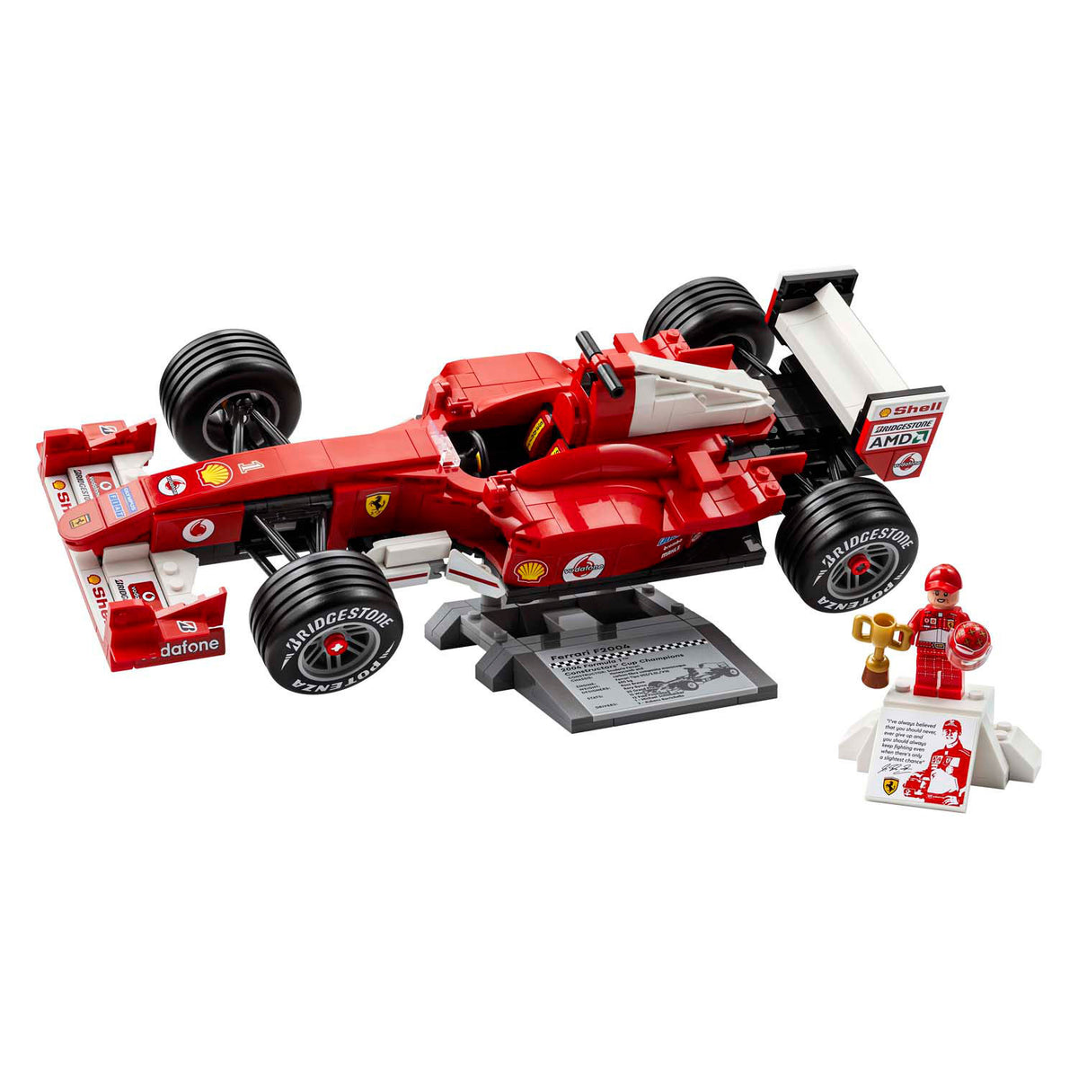 Lego-ikoner Ferrari F2004 og Michael Schumacher - 11375