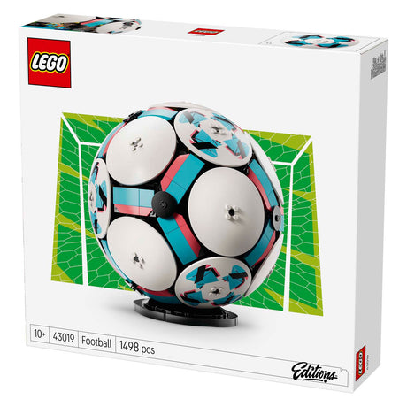 Lego editions fodbold - 3D display byggesæt med ministadion - fødselsdagsgave til drenge, piger og fodboldfans fra 10 år - 43019