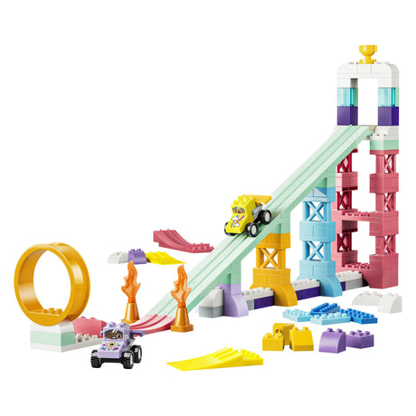Lego ® duplo® stad 3-in-1 creatieve hellingen met voertuigen - leerzaam speelgoed voor kinderen vanaf 3 jaar - cadeautip voor peuters - 10478