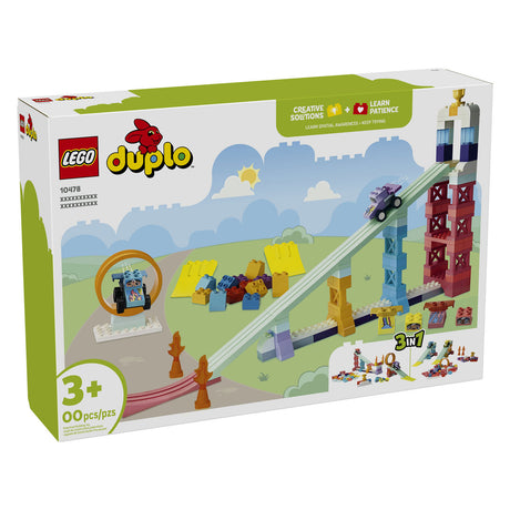 Lego ® duplo® stad 3-in-1 creatieve hellingen met voertuigen - leerzaam speelgoed voor kinderen vanaf 3 jaar - cadeautip voor peuters - 10478