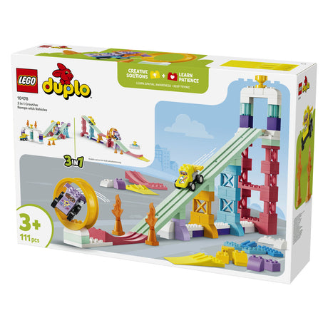 Lego Duplo 10478 3-i-1 kreative ramper med køretøjer