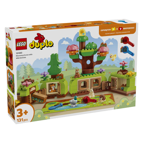 Lego Duplo opdagelsesskov med legetøj til vilde dyr til børn og børneværelse dekoration 10480