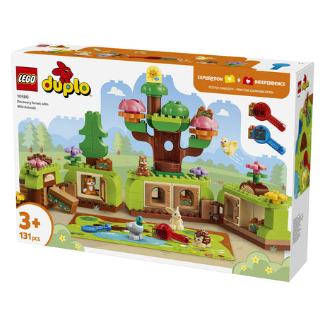 Lego Duplo opdagelsesskov med legetøj til vilde dyr til børn og børneværelse dekoration 10480
