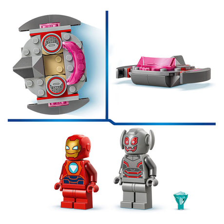 Lego ǀ marvel iron man og hans fantastiske venner ultron versus iron man byggesæt 11209