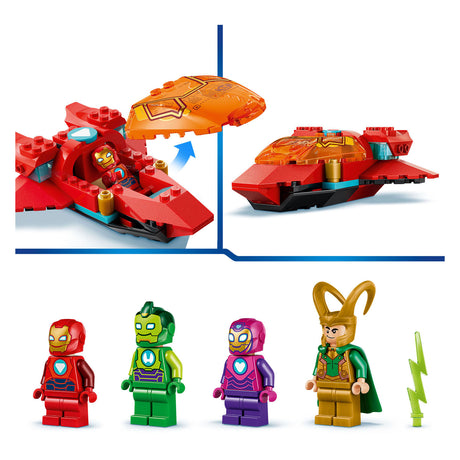 Lego ® ǀ Marvel Iron Man og hans fantastiske venner Loke mod Team Iron Man - gave til børn fra 4 år - 11211