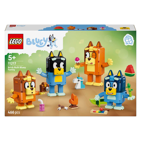 Lego bluey bygbare figurer af bluey og hendes familiebyggesæt til børn 11217