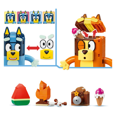 Lego bluey bygbare figurer af bluey og hendes familiebyggesæt til børn 11217
