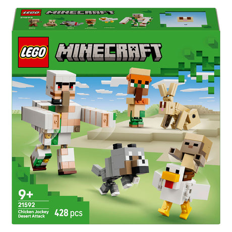 Lego minecraft chicken rider desert attack legetøj til børn med figurer 21592