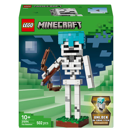 Lego ® Minecraft® skelettet - dekorativt spillelegetøj - modelbyggesæt - gaming merchandise til børn fra 10 år - 21594