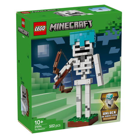 Lego ® Minecraft® skelettet - dekorativt spillelegetøj - modelbyggesæt - gaming merchandise til børn fra 10 år - 21594