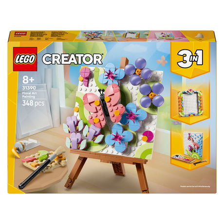 Lego creator 3i1 blomstermaleri blomster legetøj til børn og børnehave dekoration 31390