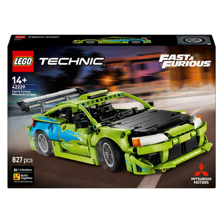 Lego technic hurtig og rasende mitsubishi eclipse bilbyggesæt til børn og teenagere 42229