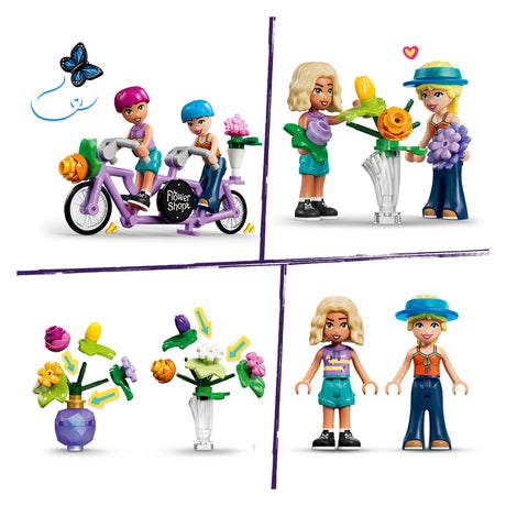 Lego friends kreative blomsterbutik byggesæt til børn med blomster og legetøjsbutik 42693