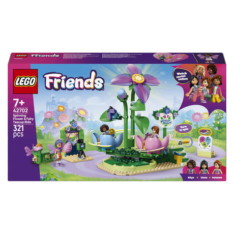 Lego friends roterende tekopattraktion med blomstertema legetøj til børn fra 7 år og opefter 42702