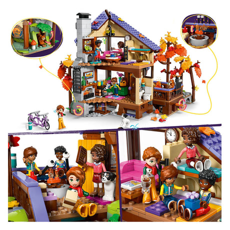 Lego friends gezellige boshut in de herfst speelgoed met dieren figuren en poppetjes 42705