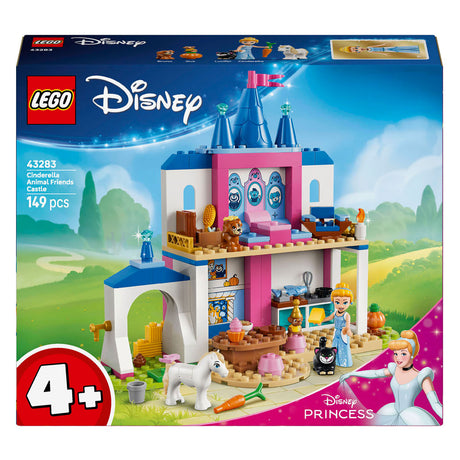 Lego ® ǀ Disney Prinsesse Askepots slot med dyrevenner - Byggelegetøj til børn med Askepot og 4 dyr - 43283