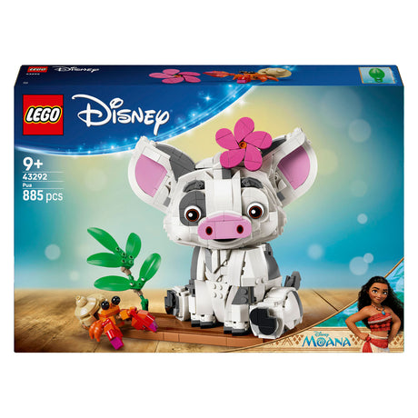 Lego ǀ disney vaiana pua bygbart dyrelegetøj til børn og dekoration 43292